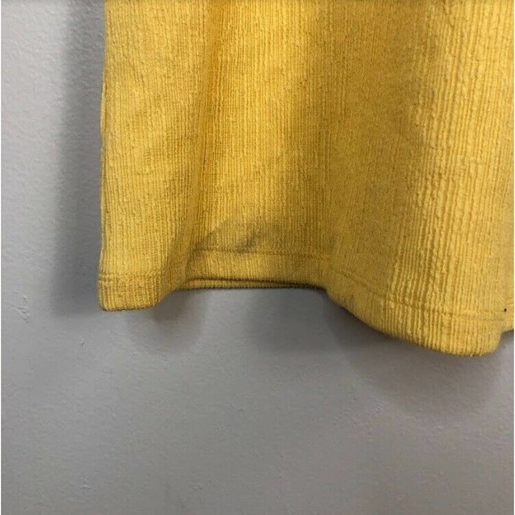 Style & Co Women's Textured Short Puffed Sleeve T-Shirts Top Yellow L, $45 NWT - Picture 6 of 6